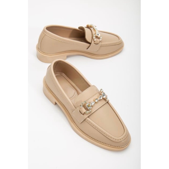 Hco Taşlı Kadın Loafer Babet