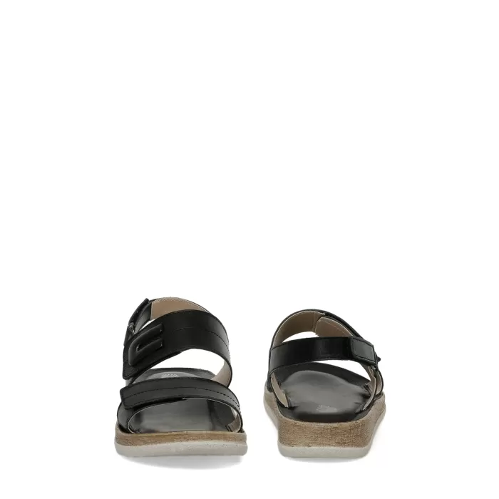 Polaris 166241 Kadın Düz Hakiki Deri Comfort Sandalet