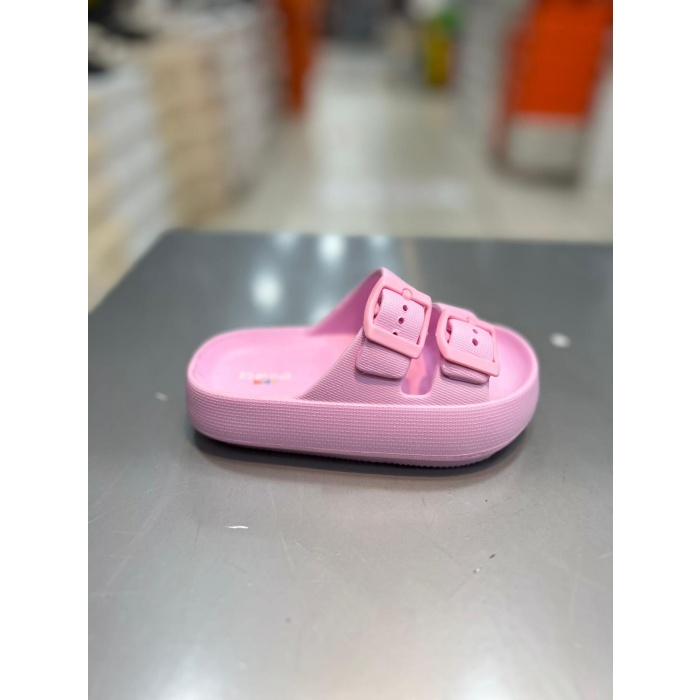 Akınal Bella Çift Toka Patik Unisex Çocuk Terlik