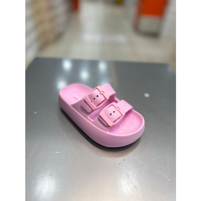 Akınal Bella Çift Toka Patik Unisex Çocuk Terlik