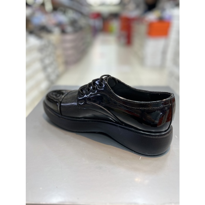 Hacıoğlu Shoes Yüksek Taban Lazerli Model Erkek Klasik Ayakkabı