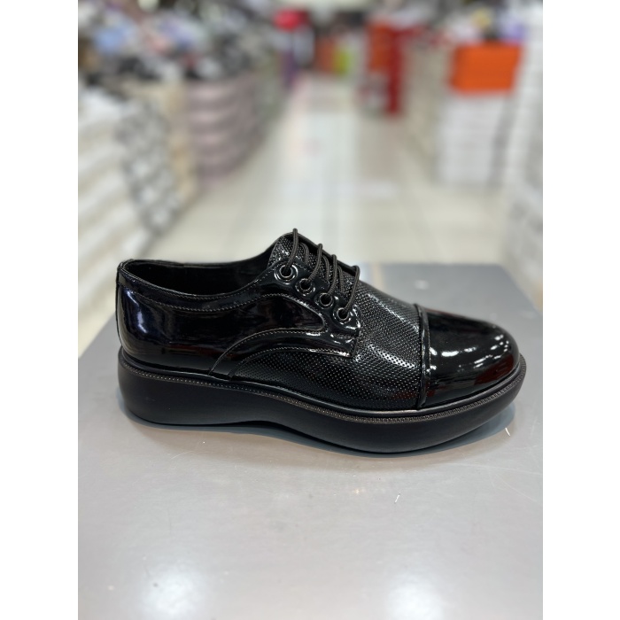 Hacıoğlu Shoes Yüksek Taban Lazerli Model Erkek Klasik Ayakkabı