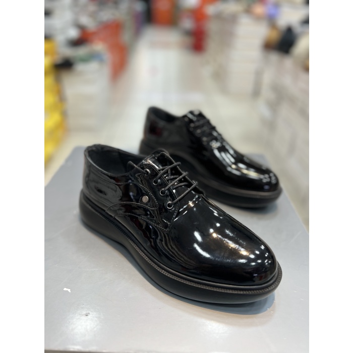 Hacıoğlu Shoes Yüksek Taban Lazerli Model Erkek Klasik Ayakkabı