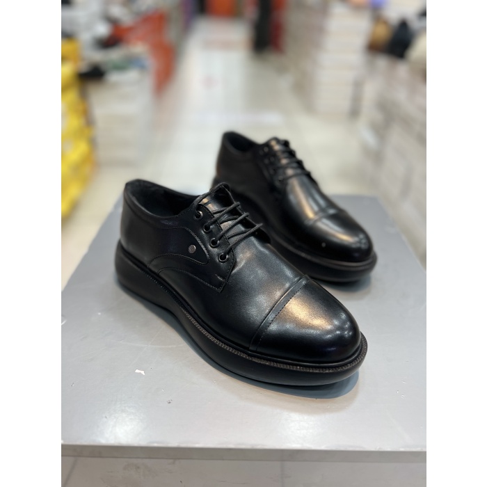 Hacıoğlu Shoes Yüksek Taban Lazerli Model Erkek Klasik Ayakkabı