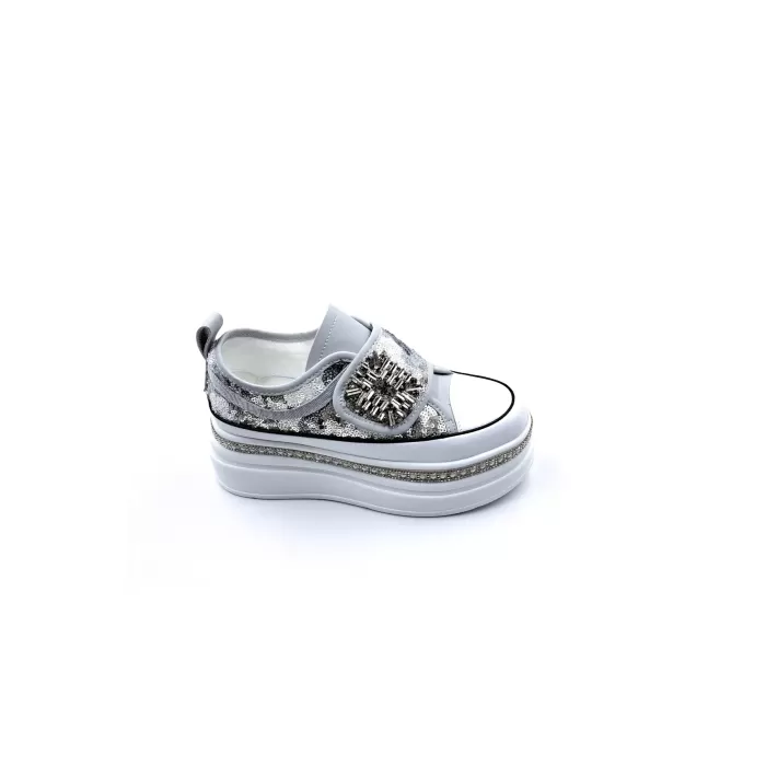 Guja İthal Pullu Taşlı Kadın Yüksek Taban Sneakers