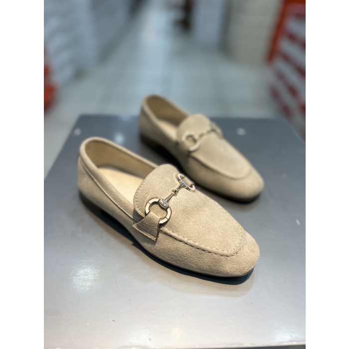 Serrace Küt Kalıp Kadın  Loafer Babet