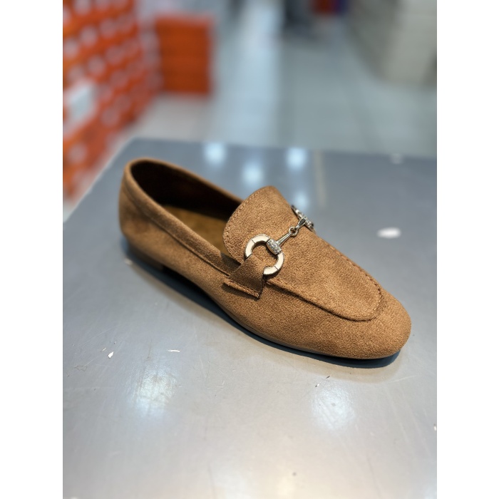 Serrace Küt Kalıp Kadın  Loafer Babet