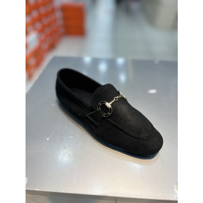 Serrace Küt Kalıp Kadın  Loafer Babet