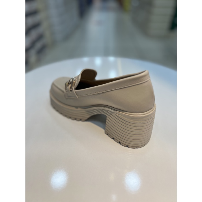 Hco Topuklu Tokalı Kadın Loafer Ayakkabı