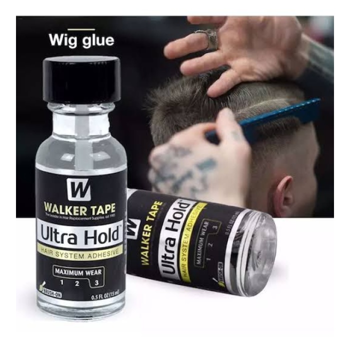 Walkertape UltraHold Yapıştırıcı 15ml + Protez Saç Kızıllık ve Sararma Önleyen Mor şampuan