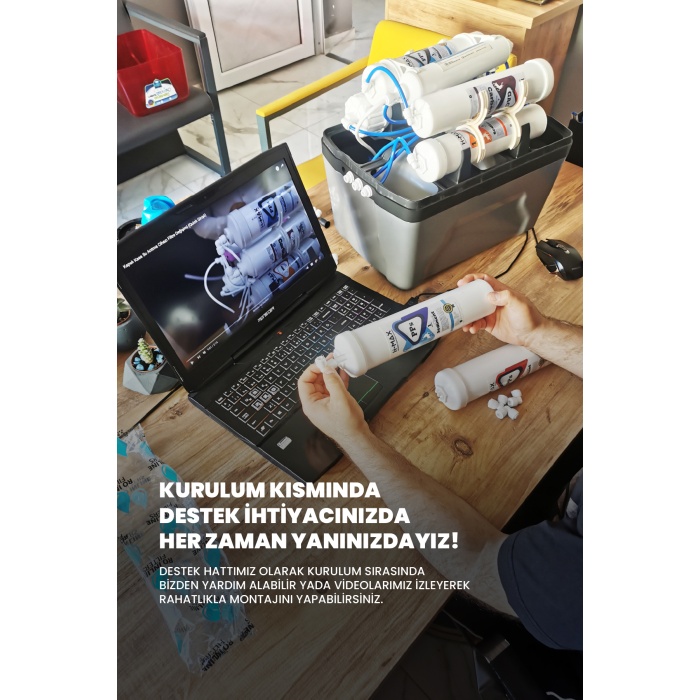 Quick Type 3lü Filtre Seti Kapalı Kasa Su Arıtma Cihazları Uyumlu - 0066