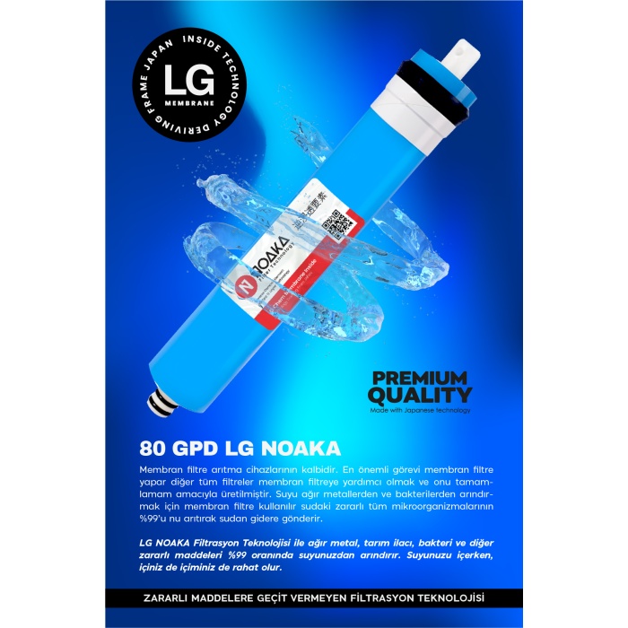 H-Max LG Noaka Membranlı 5li Filtre Seti Yenileme Kiti ile Beraber - 0161