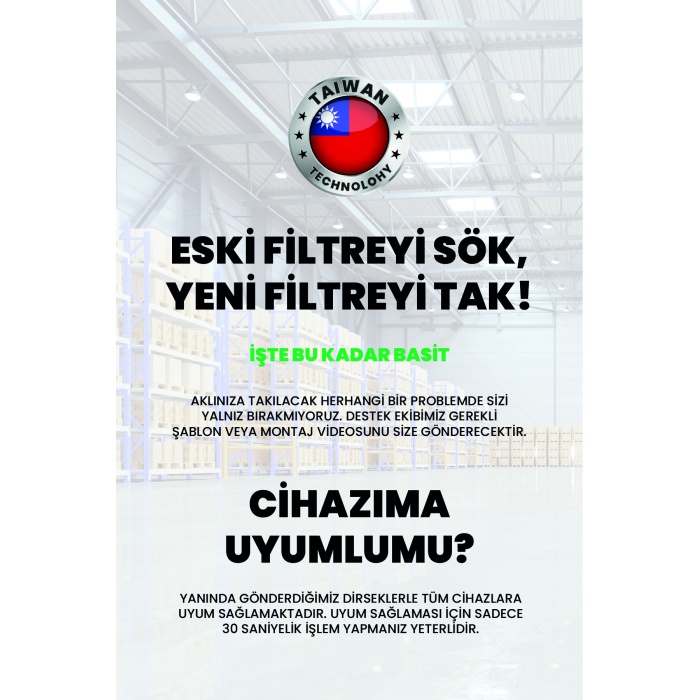 Taiwan Type 4lü Filtre Seti Kapalı Kasa Su Arıtma Cihazları Uyumlu - 0081
