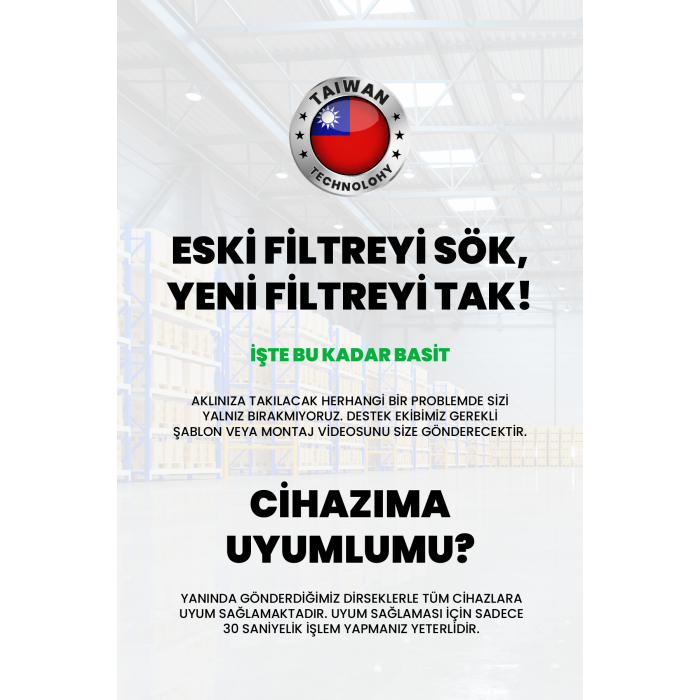 Taiwan Type 7li Filtre Seti 75 Gpd Membranlı Kapalı Kasa Su Arıtma Cihazları Uyumlu - 0088