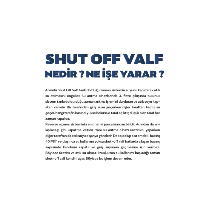 Su Arıtma Cihazları İçin Quick Girişli Shut off Valf Vana - 0099
