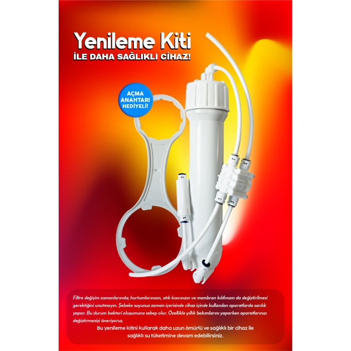 Su Arıtma Cihazları İçin Yenileme Kiti Quick Membran Kılıfı Seti - 0107