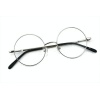 Yuvarlak Model Gözlük - Yeni Trend Silver Gümüş