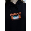 Anime Naruto Holding You Siyah Kapüşonlu Sweatshirt