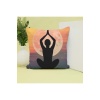 Yoga Yapan Kız Tasarımlı Baskılı Dekoratif Yastık Hediye
