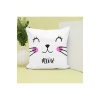 Meow Kedi Yüz Tasarımlı Baskılı Dekoratif Yastık Hediye