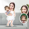 Kişiye Özel Anne Bebek Tasarımlı Şekilli Yastık