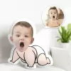 Ponçik Bebek Emekliyor Tasarımlı Şekilli Yastık