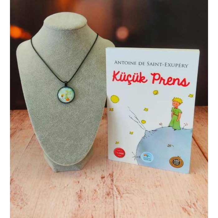 Küçük Prens kolye ve Küçük Prens Baş Ucu Kitabı Hediye Seti