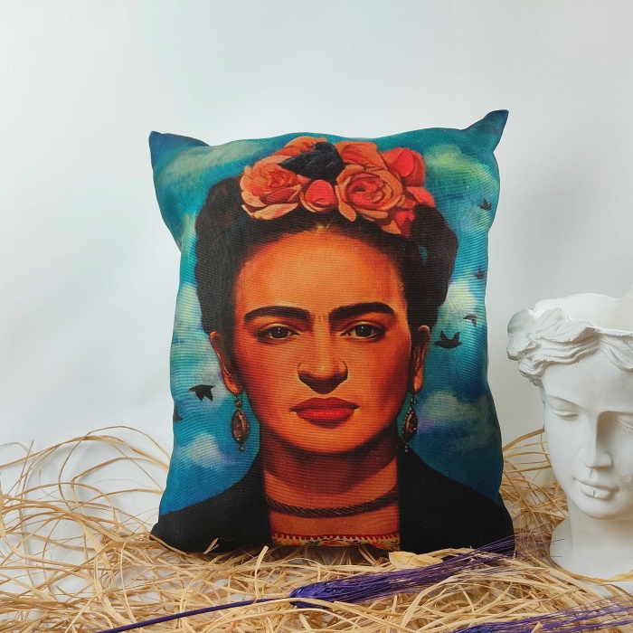 Frida Kahlo Yastık Arkadaşa Hediye