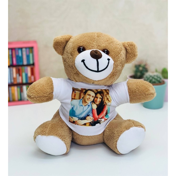 Kişiye Özel Fotoğraflı Ayıcık 25 Cm