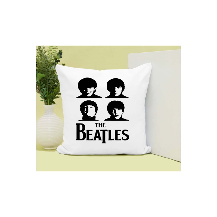 The Beatles Baskılı Yastık Hediyelik Set Arkadaşa Hediye