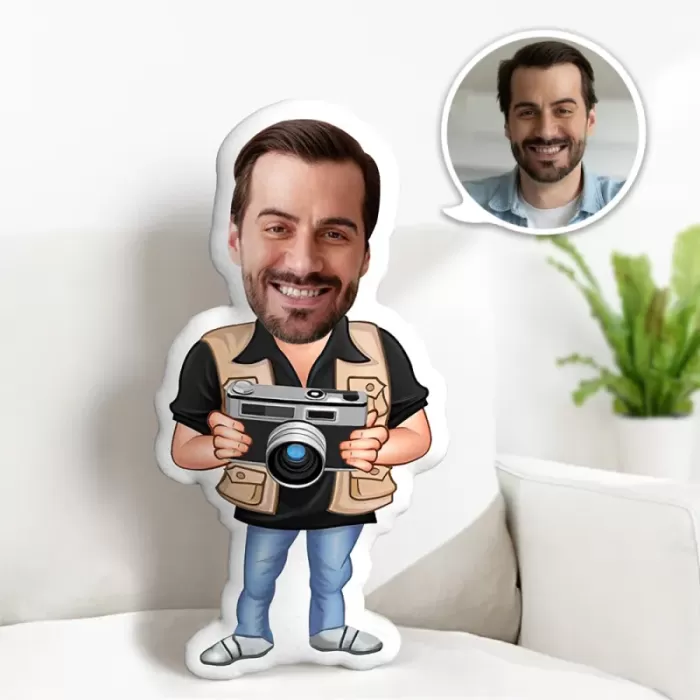 Kişiye Özel Fotoğrafçı Tasarımlı Şekilli Yastık