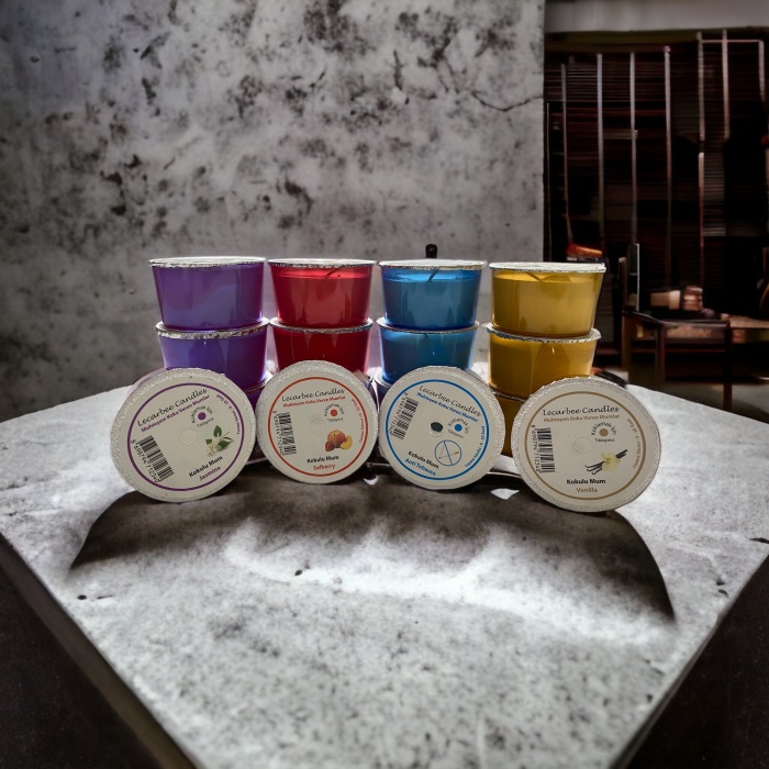 Renkli Kokulu Kapsül Mum - 10 m² etkili koku performansı - Vanilla Kokulu
