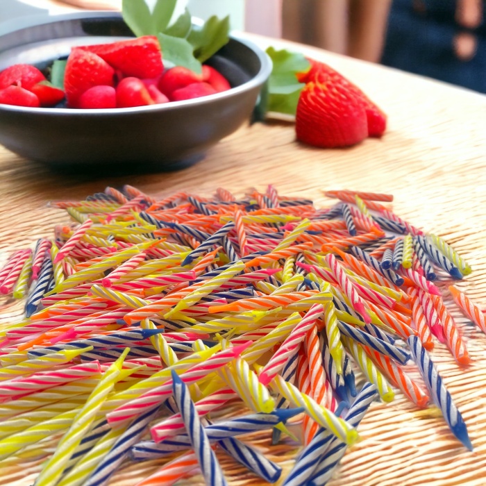 12 Paket 70li Pasta Mumu Sarı/Beyaz Spiral