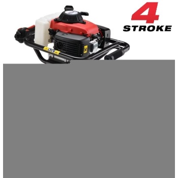 Gardenpro Çift Helezonlu 4 Zamanlı Toprak Burgu Makinası 200 mm 4 Hp