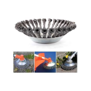 Motorlu Tırpan Kıyı Temizleme Çelik Fırça Başlık