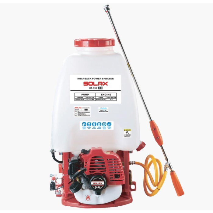 Solax OS-768 Benzin Motorlu Sırt Tipi İlaçlama Makinesi