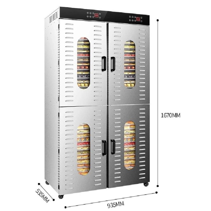 Dalle LT-023 Gıda ve Meyve Kurutma Makinesi 80 Tepsili + Elektrikli Dilimleme