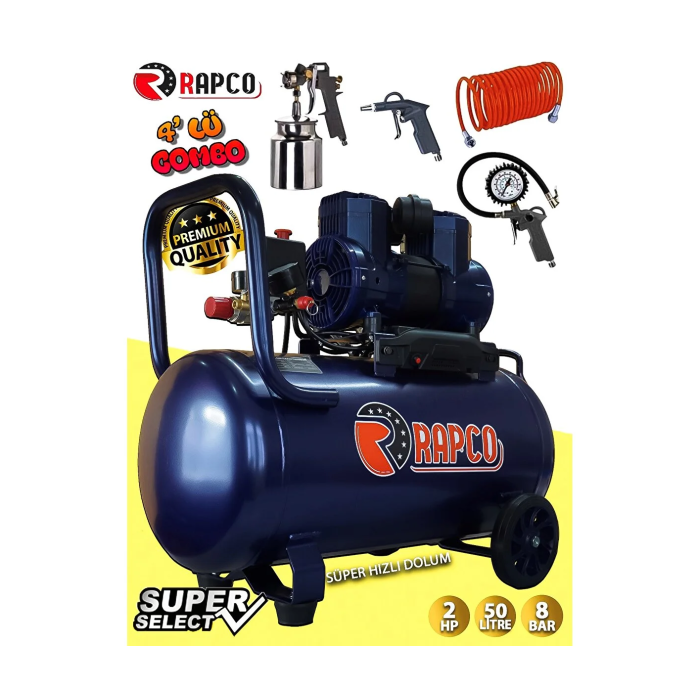 Rapco 50 LT Sessiz Elektrikli Kompresör