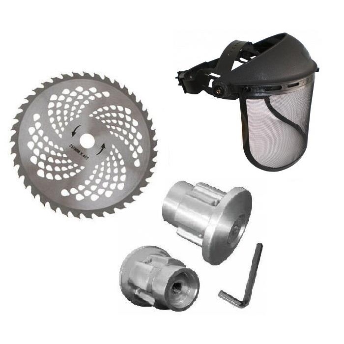 Motorlu Tırpan Aksesuar Set - Elmas Testere+Koruyucu+Örümcek Başlık