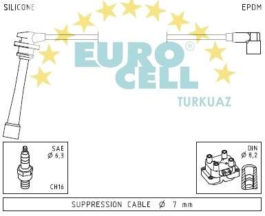 Buji Kablosu Elantra 1.6i 1.8i 2.0i 16v 95 00 - EUROCELL BK 020