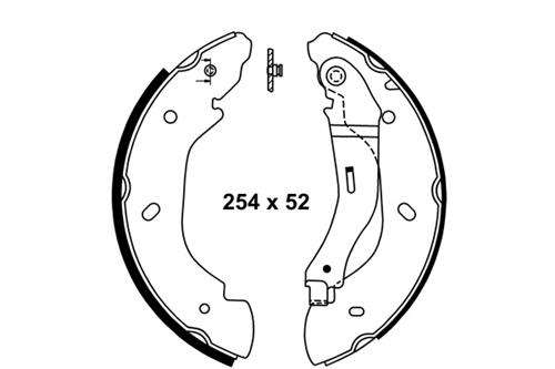 Arka Pabuc Balata Transit V184 2.0tdci 2.2tdci 2.4tdci 3.2td - ZZBESER BS21521