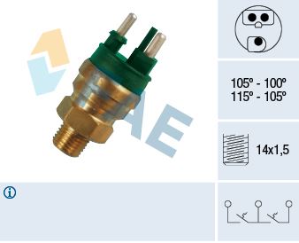 Hararet Musuru 105 C M102 190 W201 88-93 W124 86-92 S124 86- - FAE 38130