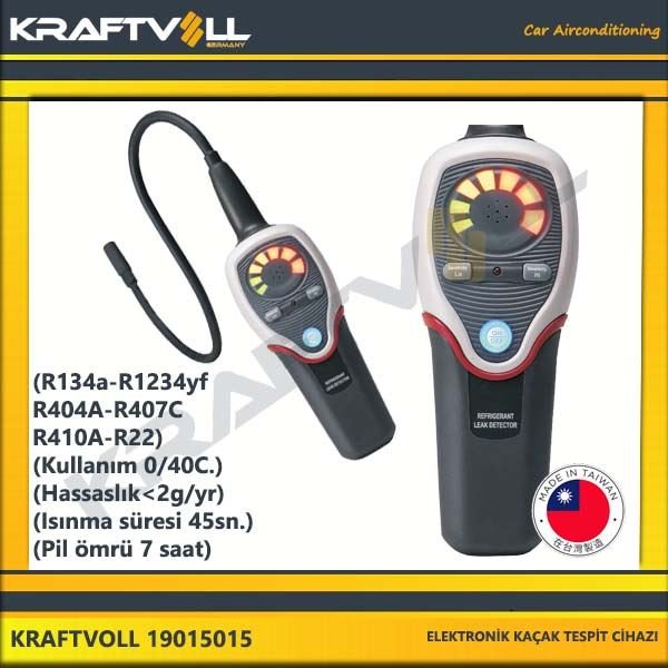 Elektronik Kacak Tespit Cihazi-R134a-r1234yf-r404a-r407c-r41 - KRAFTVOLL 19015015