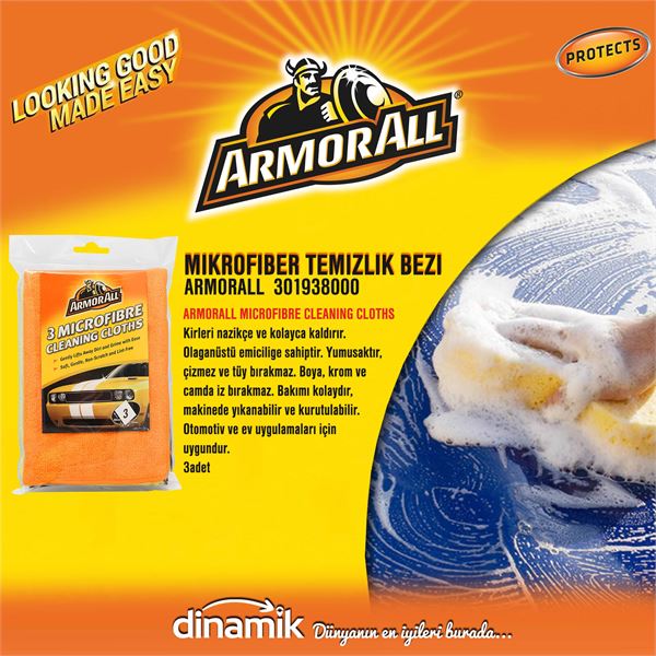 Armorall Microfibre Cleaning Cloths.Yumusaktir.Cizmez Ve Tuy - ARMORALL 301938000