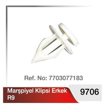 MARSBIYEL KAPLAMA KLIPSI ERKEK R9 - YILMAZ PLS9706
