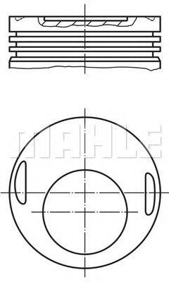 Piston Segman 1.00mm M102.9.96.50mm.22 Pim 190 W201 86-93 W1 - MAHLE 0026912