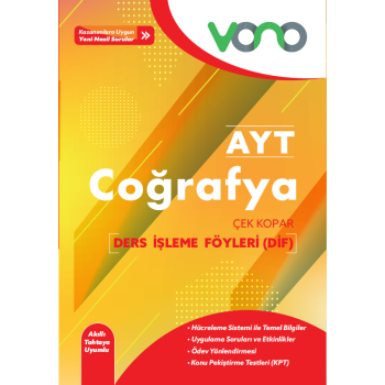 Vono Yayınları Ayt Coğrafya Soru Bankası