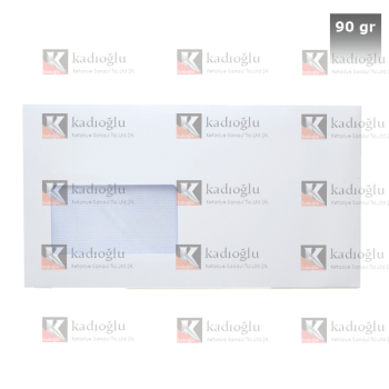Asil Doğan Diplomat Zarfı Pencereli 105x240 90 GR Silikon AS-1001