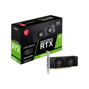 Msi GeForce RTX3050 LP 6G OC 6GB GDDR6 96B DX12 PCIE 4.0 X8 (1XDP 2XHDMI) Gaming Ekran Kartı