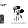 Snopy SN-J02 Siyah Gümüş Kulak İçi Kulaklık Mikrofonlu Kulaklık